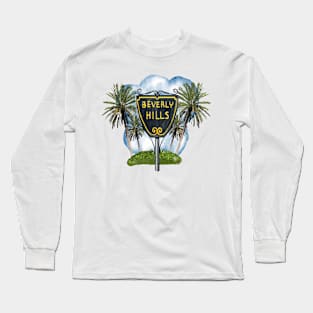 Beverly Hills Blues Long Sleeve T-Shirt